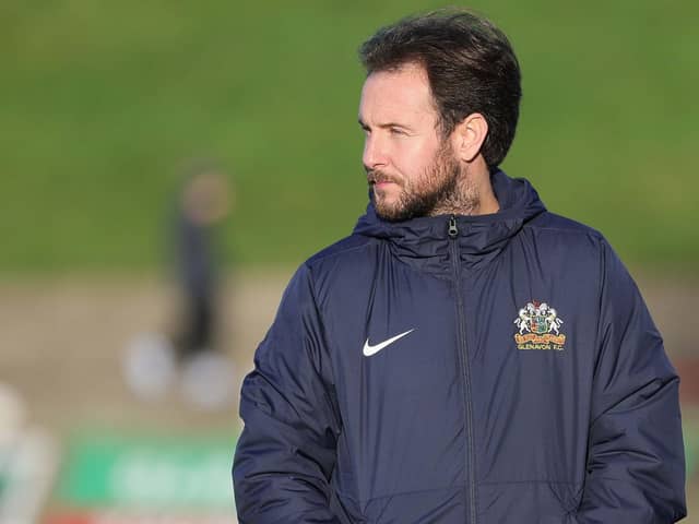 Glenavon manager Stephen McDonnell. (Photo by David Maginnis/Pacemaker Press)