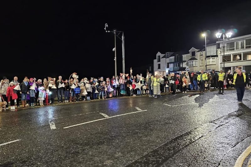 Crowds line the Portstewart prom for the Lantern Festival
