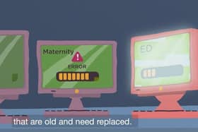 A promotional video for the Encompass project said it was to replace old IT systems. Pic: HSC NI