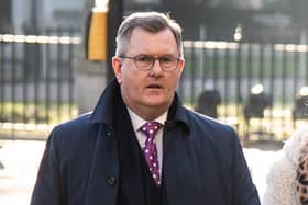 DUP leader Sir Jeffrey Donaldson said today that 'the longer the protocol remains, the more it will harm the Union itself'