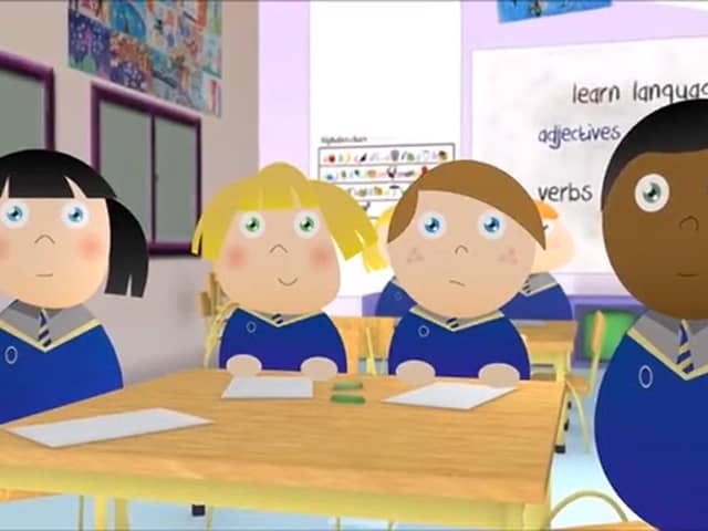 New guidance about pupils who say they are transgender has been published in England; this image is from a video by NI teaching union INTO, promoting the idea of gender switching for pupils