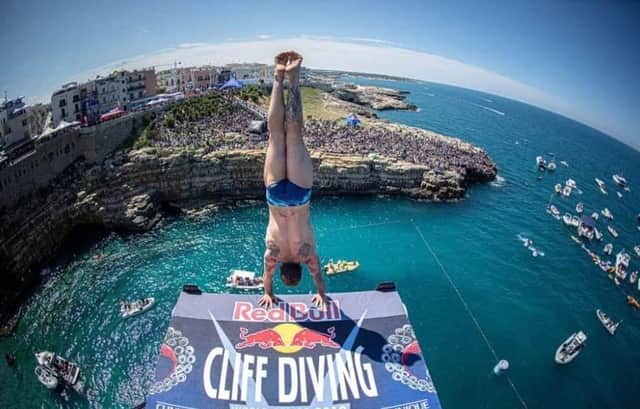 Causeway Coast and Glens Council agree to hold The Red Bull Cliff Diving World Series in Ballycastle. Credit: Romina Amato/Red Bull Content Pool