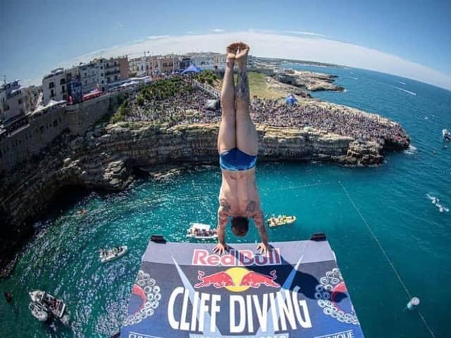 Causeway Coast and Glens Council agree to hold The Red Bull Cliff Diving World Series in Ballycastle. Credit: Romina Amato/Red Bull Content Pool