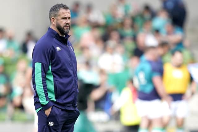Ireland head coach Andy Farrell before the Summer Nations Series match at the Aviva Stadium, Dublin. PIC: Niall Carson/PA Wire.