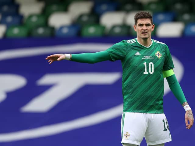 Northern Ireland's Kyle Lafferty is available for Kilmarnock's Viaplay Cup semi-final clash with Celtic on Saturday after serving a 10-game ban.
