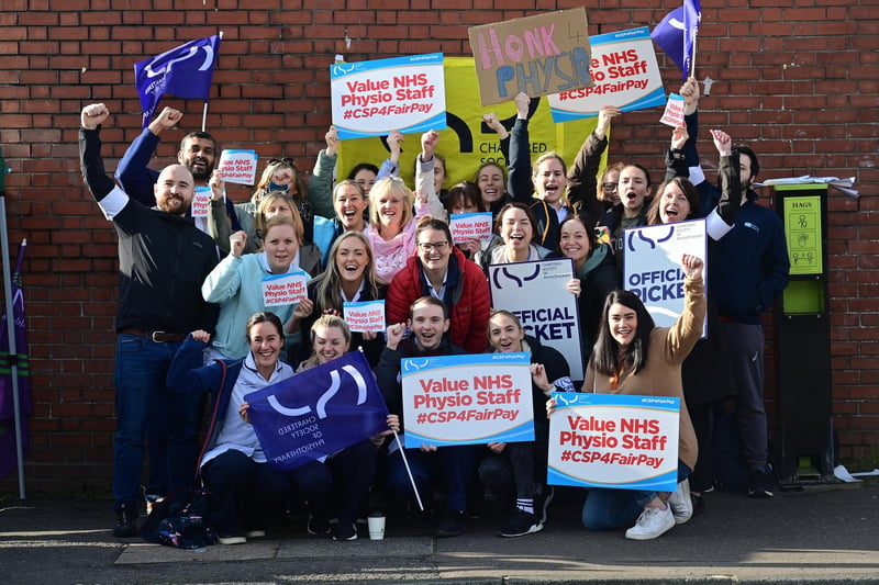 They will be joined on the two-day strike by the Society of Radiographers (SOR).
The Chartered Society of Physiotherapy (CSP) will also strike on Thursday from 08:30 to 12:30 BST while the Royal College of Midwives (RCM) will strike on Friday from 08:00 to 16:00.
Pic Colm Lenaghan/Pacemaker