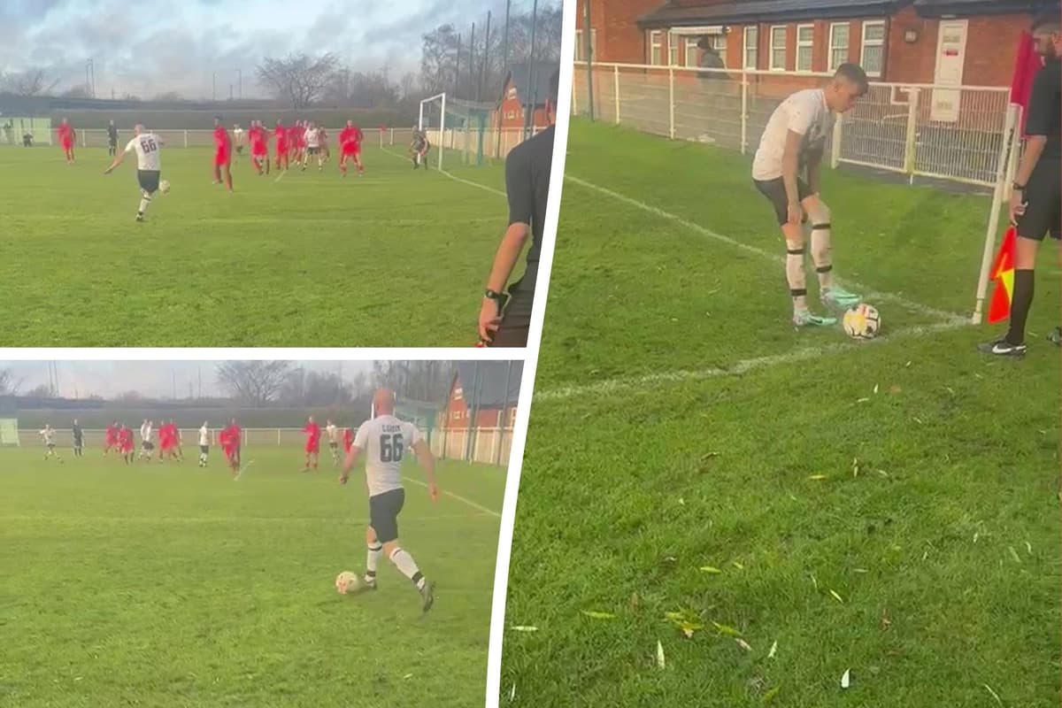 Watch Sunday league side's clever corner kick routine which led to a wonder goal