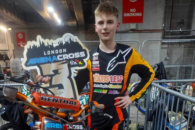 Omagh’s Lewis Spratt finished third in the AX 85cc Supermini British Championship