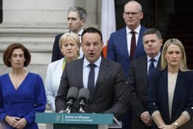 Leo Varadkar speaking to the media at Government Buildings in Dublin last month when he announced his decision to step down as taoiseach and as leader of his party, Fine Gael