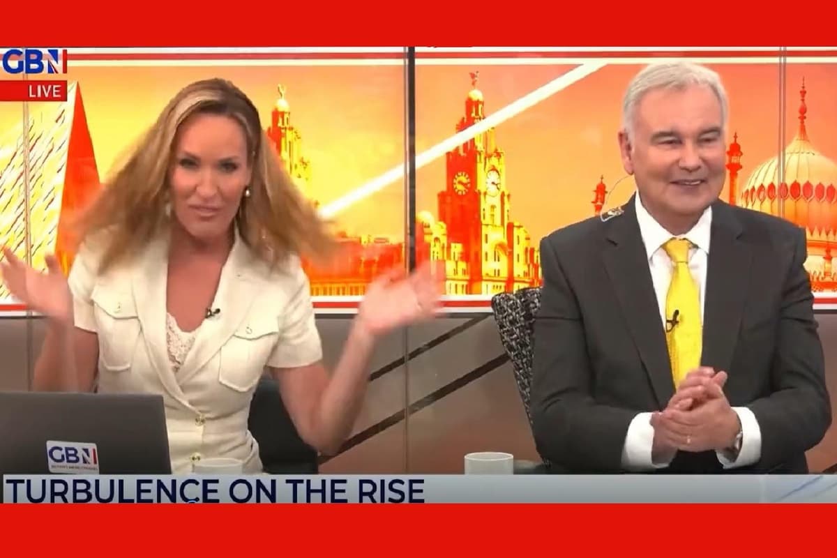 VIDEO: GB News hosts Eamonn Holmes and Isabel Webster caught off-guard as they swear while live camera feed rolls