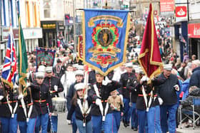 The streets of Enniskillen were filled with colourful uniforms and banners