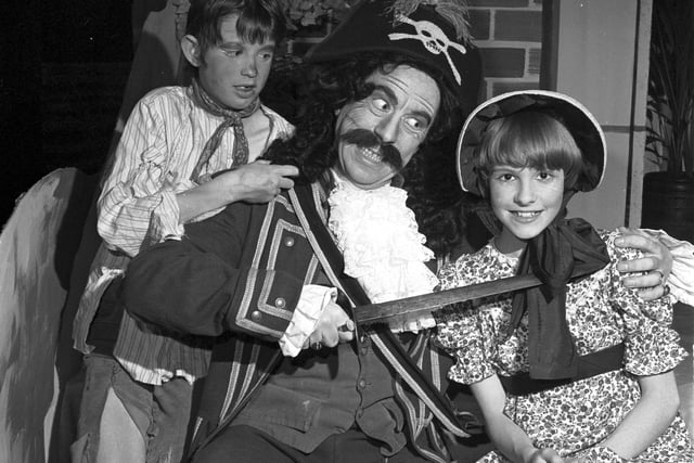 The Gilbert and Sullivan Society brought their production of The Pirates of Penzance to the venue in February 1982.
 The Pirate King is pictured with two child performers.