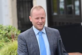 Jamie Bryson. Photo: Colm Lenaghan/Pacemaker