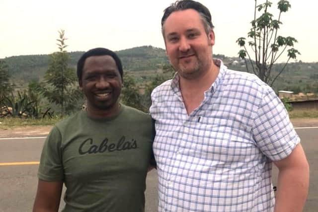 Christophe Mbonyingabo is Executive Director of CARSA in Rwanda and has just visited to Northern Ireland. He is pictured with SEFF Director Kenny Donaldson during an earlier visit to Rwanda.