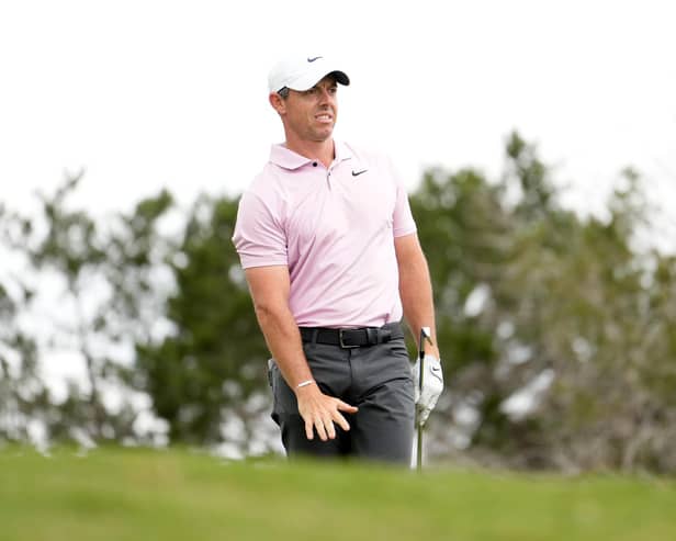 Northern Ireland's Rory McIlroy dropped further behind the leader during the third round of the Valero Texas Open in San Antonio on Saturday