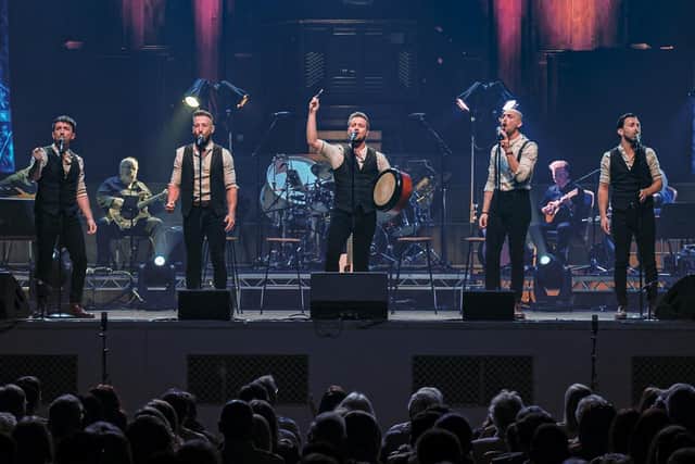 The Shamrock Tenors performing at the Ulster Hall