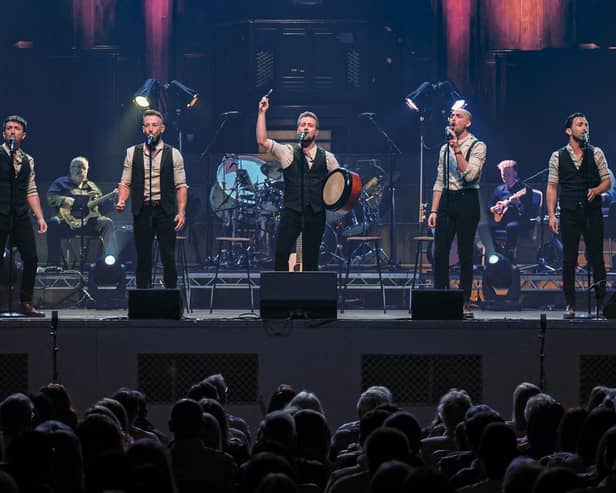 The Shamrock Tenors performing at the Ulster Hall