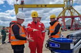 The UK Industry Minister, Chris McDonald, at Harland & Wolff, to “celebrate hundreds of millions" of government funding in NI businesses. At the News Letter we make sure such visits are covered given extensive media coverage of Dublin’s shared island money, which now includes a media funding to promote cross-border stories