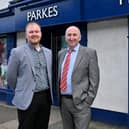 A family-run pharmacy group has acquired its third community pharmacy in the Craigavon area as part of a six-figure investment supported by Ulster Bank. The Hunter family opened Eden Pharmacy in Portadown in 1995 and soon after expanded into Richhill in 1996. As the business approaches 30 years, it has now acquired Parkes Pharmacy in Gilford. Pictured is pharmacist Matthew Hunter with Ulster Bank senior relationship manager Danny McGivern