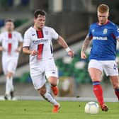 Chris Casement in action for Linfield