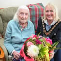 Mayor of Causeway Coast and Glens Borough Council, Councillor Dawn Huggins, congratulated Maisie Allison on celebrating her 108th birthday