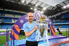Pep Guardiola has signed a two-year contract extension with Manchester City. (Photo by Michael Regan/Getty Images)