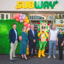 This month, Subway, one of the world’s largest restaurant brands, is marking 25 years since its first restaurant opened in Northern Ireland on Botanic Avenue in Belfast. The restaurant is still open today and there are now a further 88 restaurants across Northern Ireland, owned and operated by local franchise partners. Pictured marking the event are Adam Heyes, Stacey Brown, Paul Heyes, Subman, David and Lillian McClean