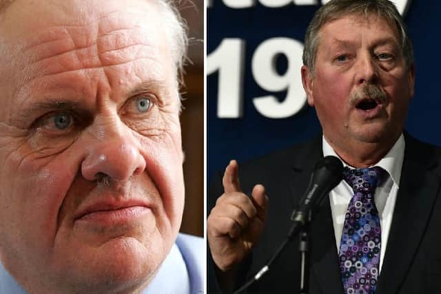 Norman Hamilton and Sammy Wilson; the former was saying the moral dimension of the DUP Stormont boycott on people's lives is being ignored