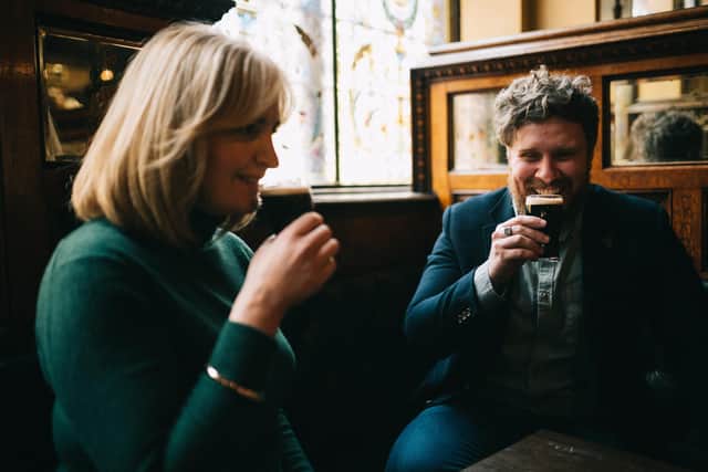 Award-winning Belfast tour operator launches corporate entertainment business. Pictured are Phil Ervine and Caroline Wilson, co-founders of CoHost