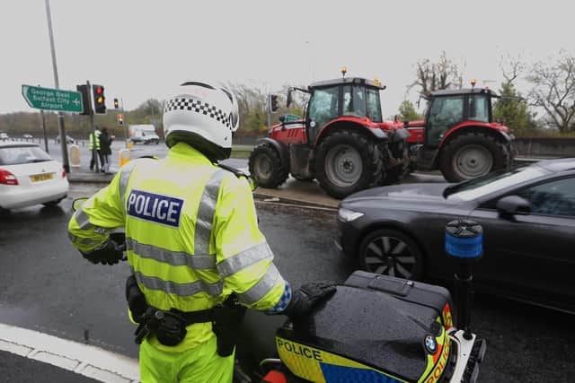 The PSNI has issued a statement following a number of protests against rising fuel prices across the province