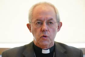 File photo dated 20/1/2023 of Justin Welby. A group of Anglican church leaders from around the world have ousted the Archbishop of Canterbury as their head following the decision to allow the blessing of same-sex couples in England. The Global South Fellowship of Anglican Churches (GSFA) has said in a statement that it no longer considers Welby to be "leader of the global communion", and it has "disqualified" the Church of England from being its "mother church". Issue date: Monday February 20, 2023. PA Photo. See PA story RELIGION Archbishop. Photo credit should read: Jonathan Brady/PA Wire 
