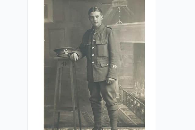 Sue Warner's great uncle Stanley Curson was killed in Palestine in April 1917 at the age of 19.
