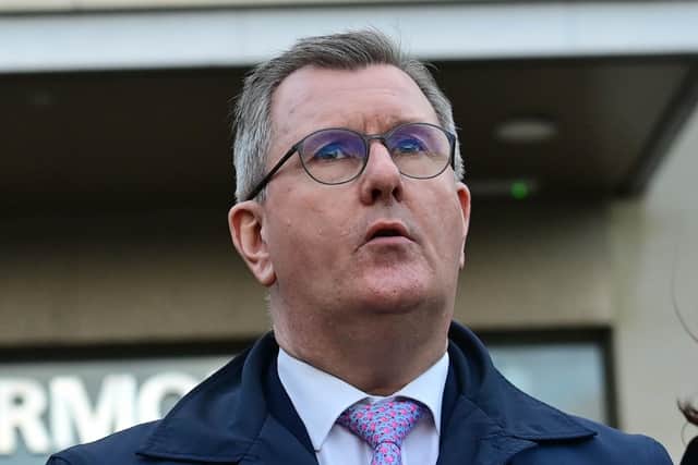 DUP leader Sir Jeffrey Donaldson said some people had been briefing against the party.
Photo: Pacemaker.