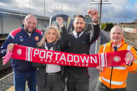 Mark Beattie, General Manager at Portadown FC; joins Translink’s Rail Events Team.