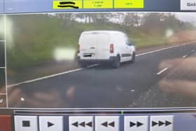 PSNI upload image of van driver on M1