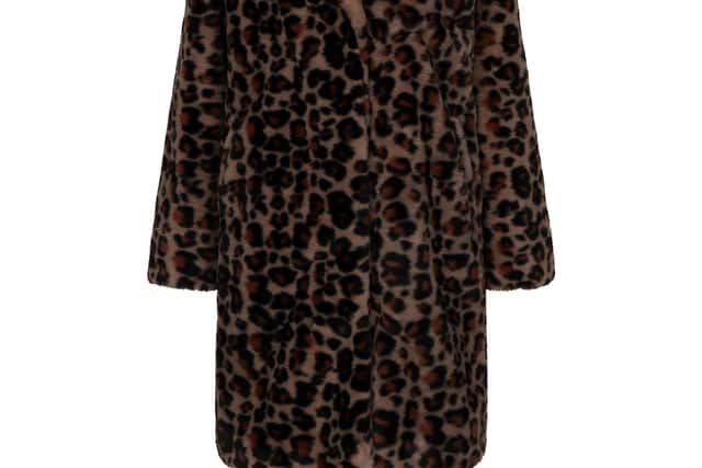 V by Very Animal Print Faux Fur Coat, £64 (was £80), available from Very.