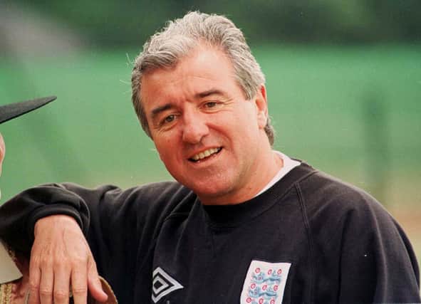 England manager Terry Venables during training ahead of the quarter-final at Euro 96. (Photo by Tim Ockenden/PA Wire)