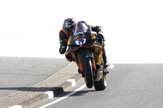 Storm Stacey on the Bathams AJN Racing Ducati at Black Hill in Superbike qualifying on Thursday. (Photo by Rod Neill/Pacemaker Press)