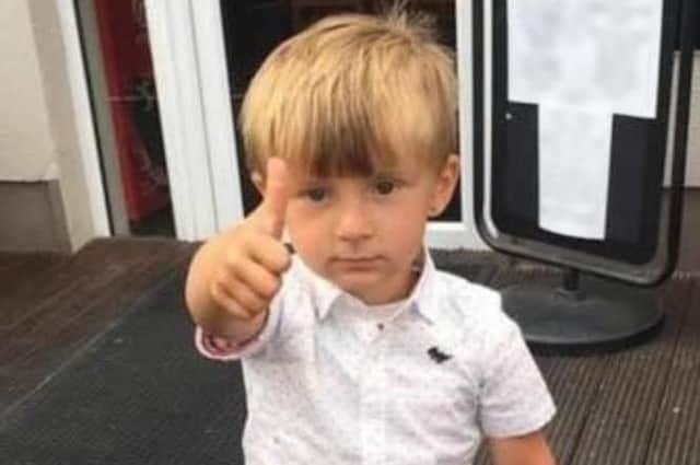 Three-year-old Tom O'Reilly who along with his grandparents Thomas O'Reilly, 45 and his wife Bridget O'Reilly, 46, died following a road crash in Co Tipperary.