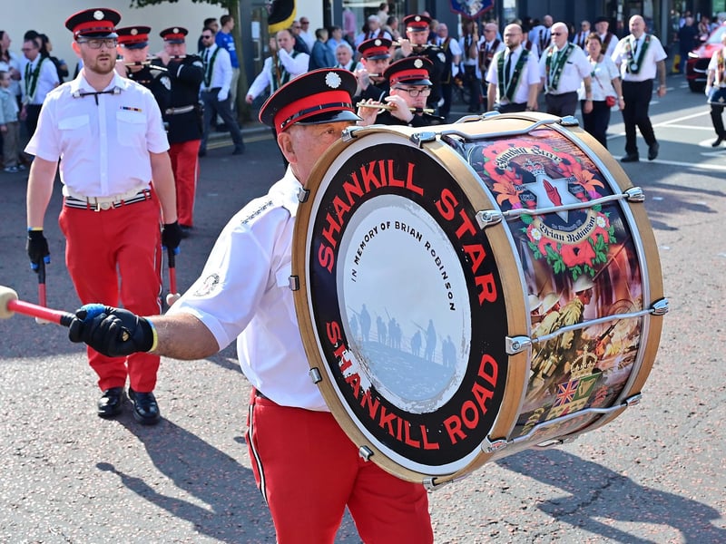 Shankhill Star members on parade in Holywood for the Royal Black 'Last Saturday' parade