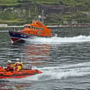 Larne RNLI assists swimmer in difficulty outside Portmuck Harbour. Picture RNLI/Larne