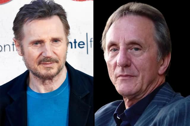 Actor Liam Neeson (left) and writer, director and actor David Leland