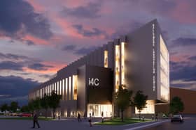 An artist's impression of the new i4C centre which will be located in the heart of Ballymena. Work is set to set to begin next year on the £20.5 million business hub to drive green energy innovation