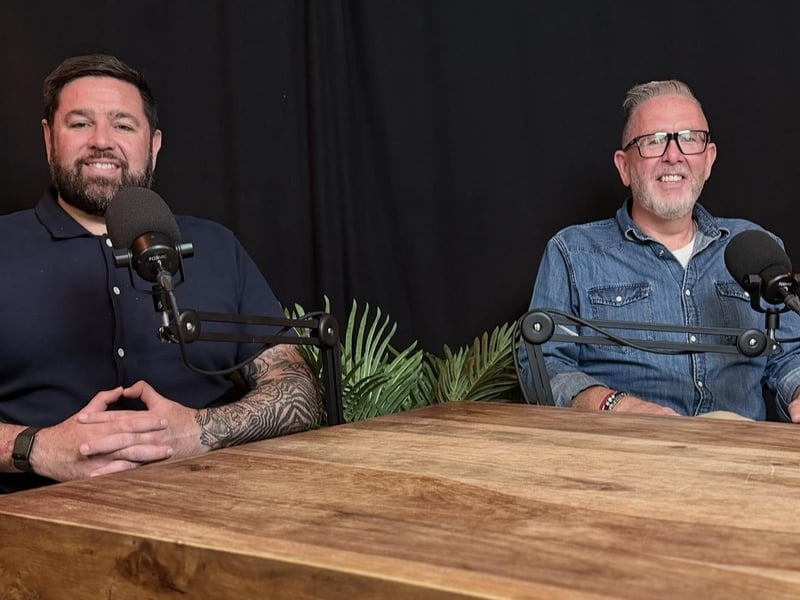 From learning the trade in his family’s butchers to founding blockchain firm ubloquity, Kieran Kelly tells how an interest in computers led him down an unexpected path. Pictured with Ciaran May - The Natural Resilience Podcast