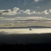Heavy fog over Belfast on Sunday 7 January 2024 - Arthur Allison/Pacemaker Press