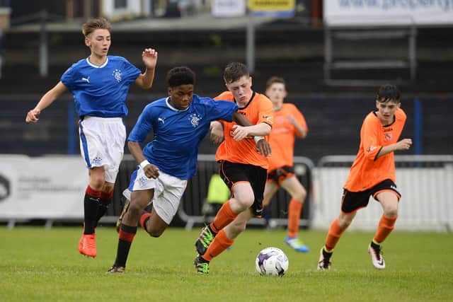 County Armagh in action against Rangers in the 2016 competition