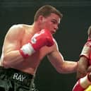 Ray Close in action against Chris Eubank at Kings Hall in Belfast in May 1994. (Photo by Steve Munday/ALLSPORT via Getty Images)