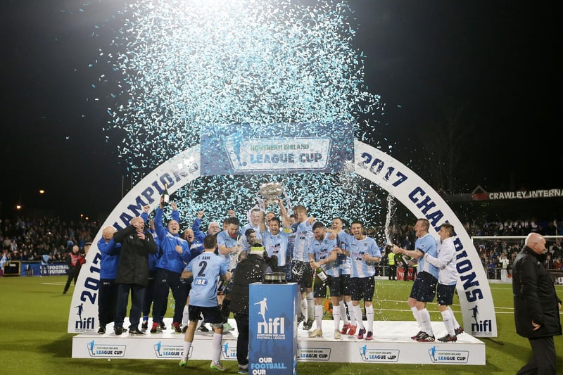 Ballymena United finally got their hands on some silverware after a 2-0 win against Carrick Rangers at Seaview. Allan Jenkins scored in the first-half which was added to a late effort by Conor McCloskey as the Sky Blues won the trophy for the very first time