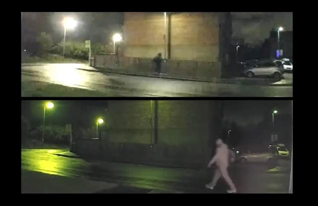 Detectives investigating the murder of Natalie McNally have today, 22 December, released CCTV footage along with details of a reward from the charity Crimestoppers.

Clip one shows the suspect walking into Silverwood Green, Lurgan on Sunday 18th December at 8.52pm; clip two shows the suspect walking out of Silverwood Greenat 9.30pm