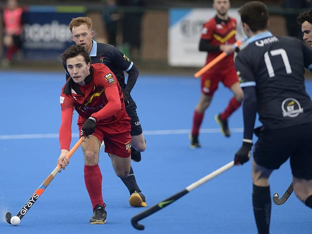 Ireland international Louis Rowe on club duty with Banbridge. (Photo by Arthur Allison/Pacemaker Press)